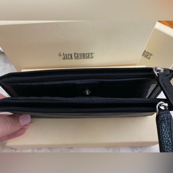 NEW JACK GEORGES SOHO SLIM ZIPPERED WALLET - Picture 2 of 6